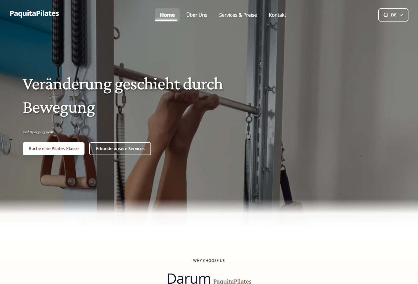 Paquita Pilates Website