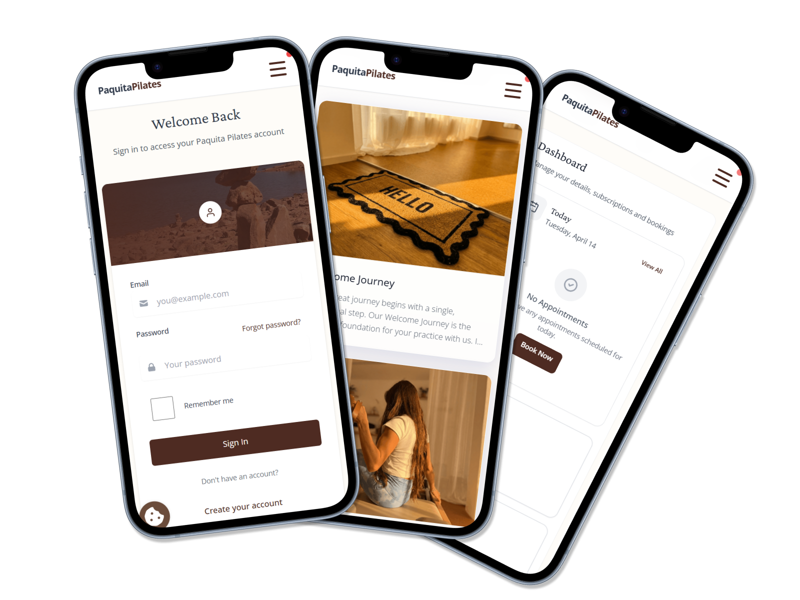 Paquita Pilates Stuttgart App